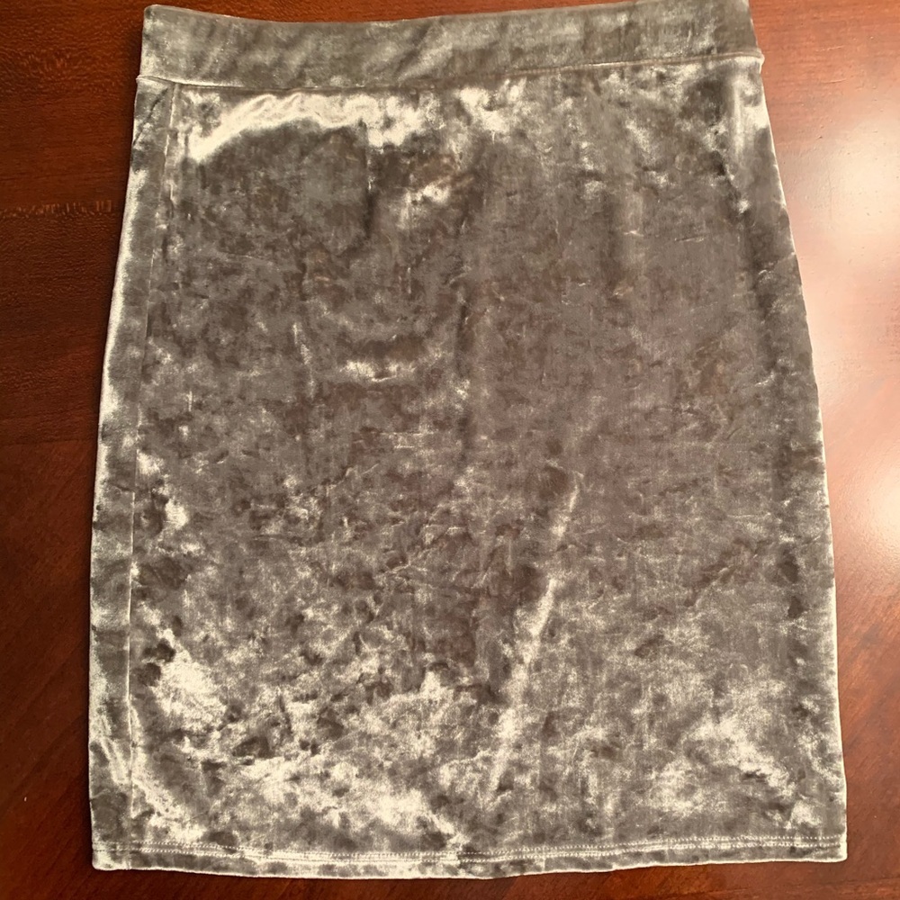 Forever 21 velour mini skirt